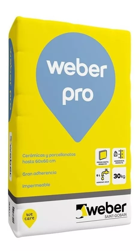 Pegamento weber imperm.x30kg